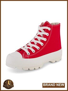 Cushionaire Canvas Platform High Top Sneakers Memory Foam Women's